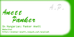 anett panker business card